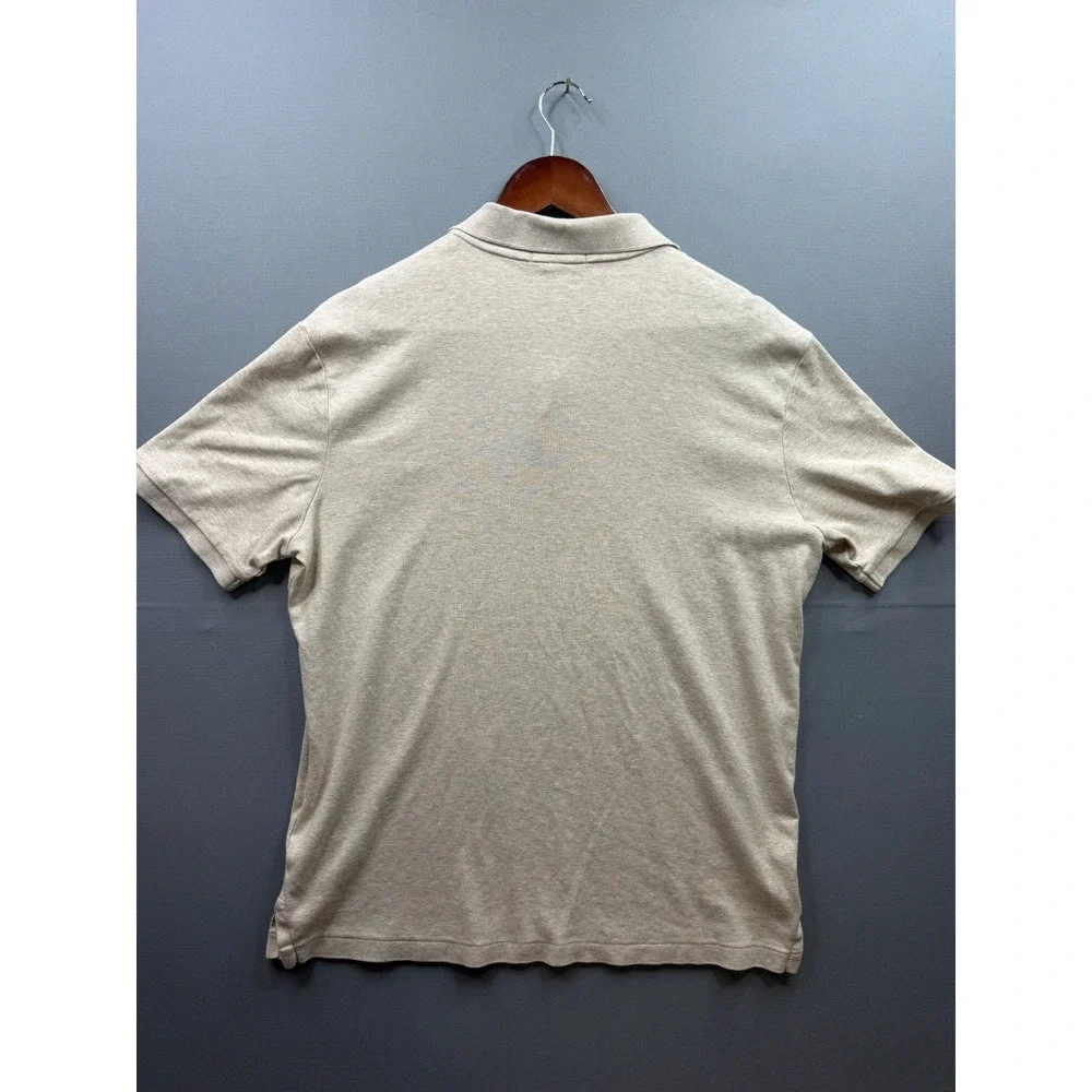 Polo Ralph Lauren Polo Shirt Mens Tan Heather Classic Fit Size M